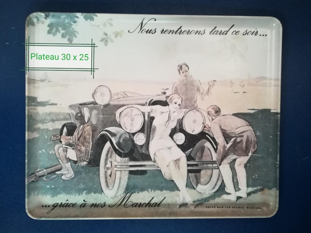 Plateau publicitaire phares MARCHAL ancien LesAnciennes.com
