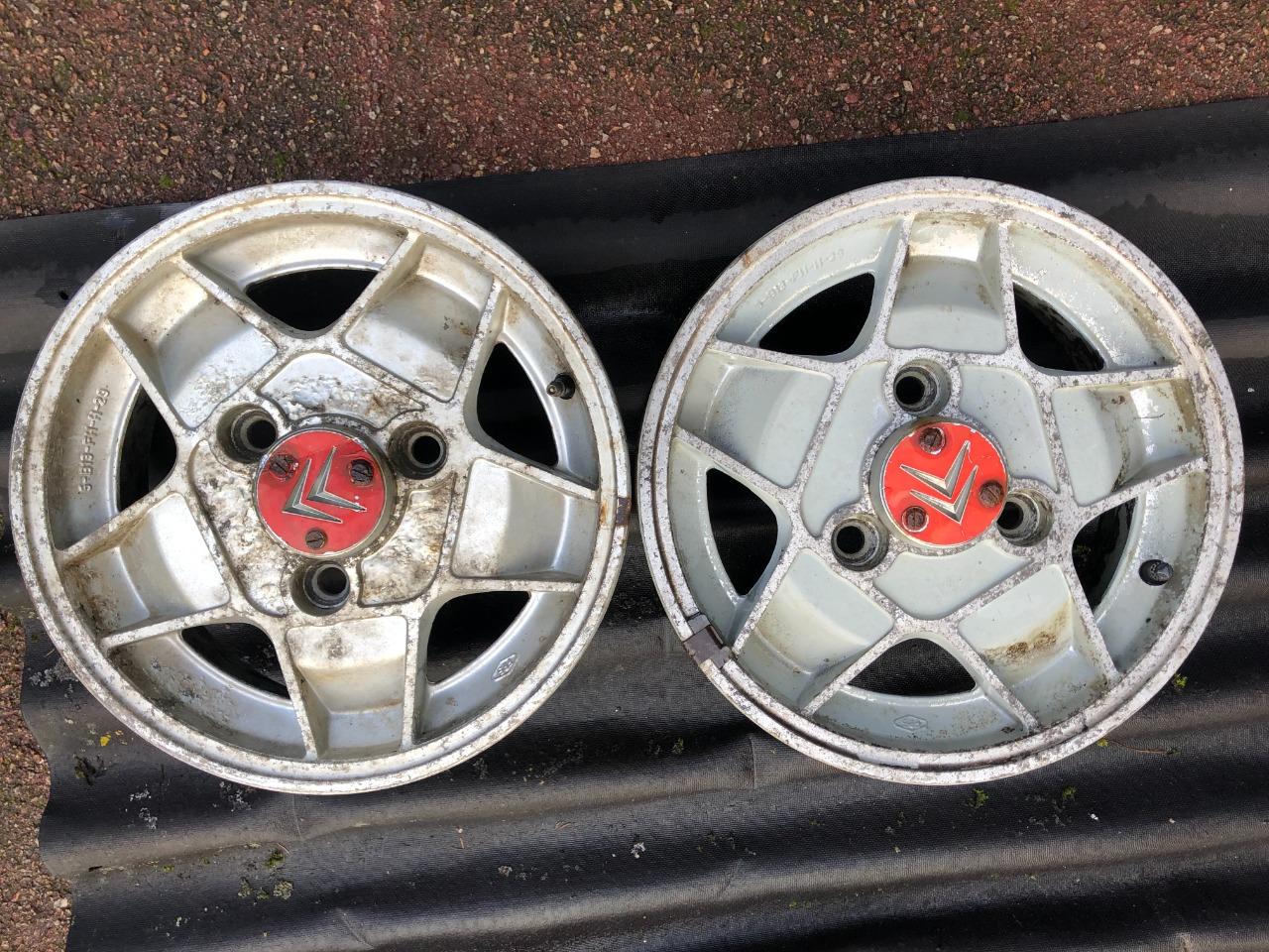 2 jantes CITROEN Visa Chrono Peugeot 104 ZS LesAnciennes.com
