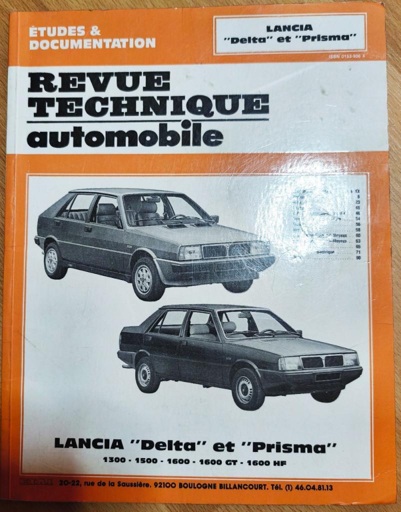 REVUE TECHNIQUE AUTO - LANCIA DELTA LesAnciennes.com