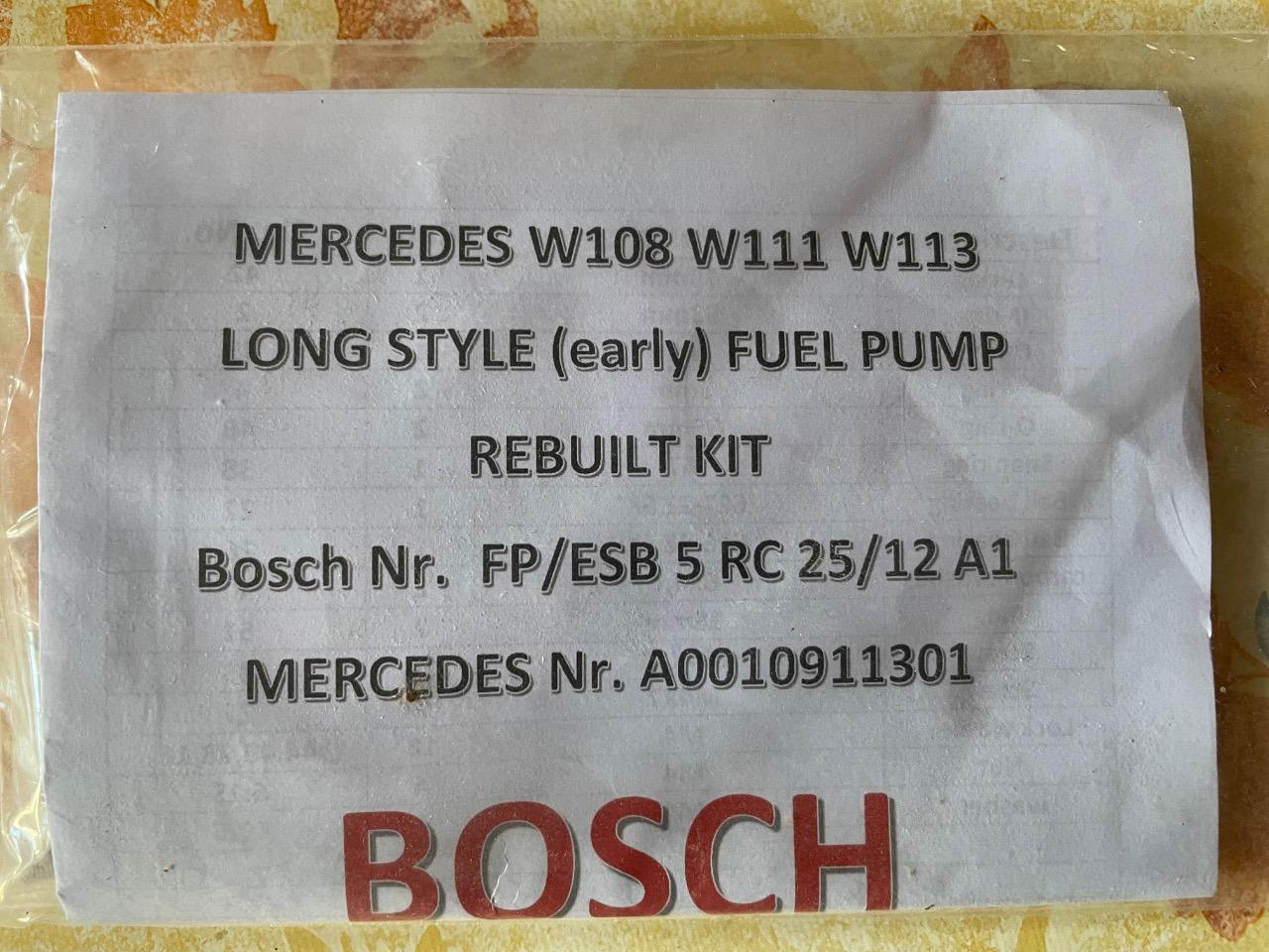 Kit de joints pompe à essence MERCEDES 230 SL W113 LesAnciennes.com