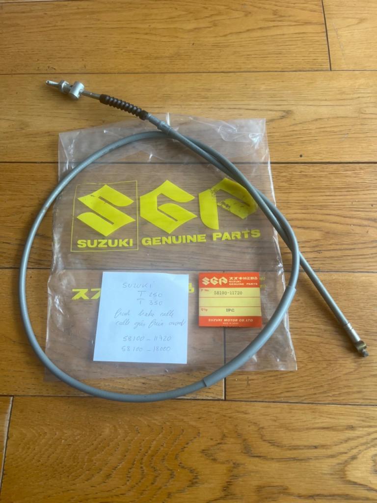 SUZUKI T 350 / T 250, câble gris neuf frein LesAnciennes.com