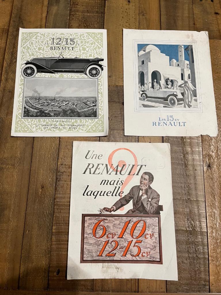 Dépliants publicitaires Renault 12cv / 15 cv LesAnciennes.com