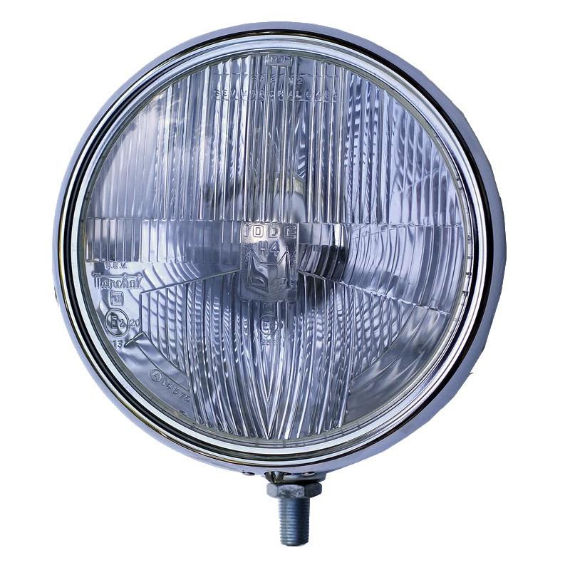 Phare boule chromé sur rotule Sev-Marchal LesAnciennes.com