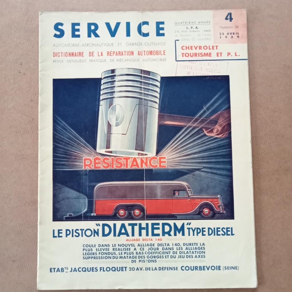 REVUE SERVICE CHEVROLET 25 AVRIL 1939 LesAnciennes.com