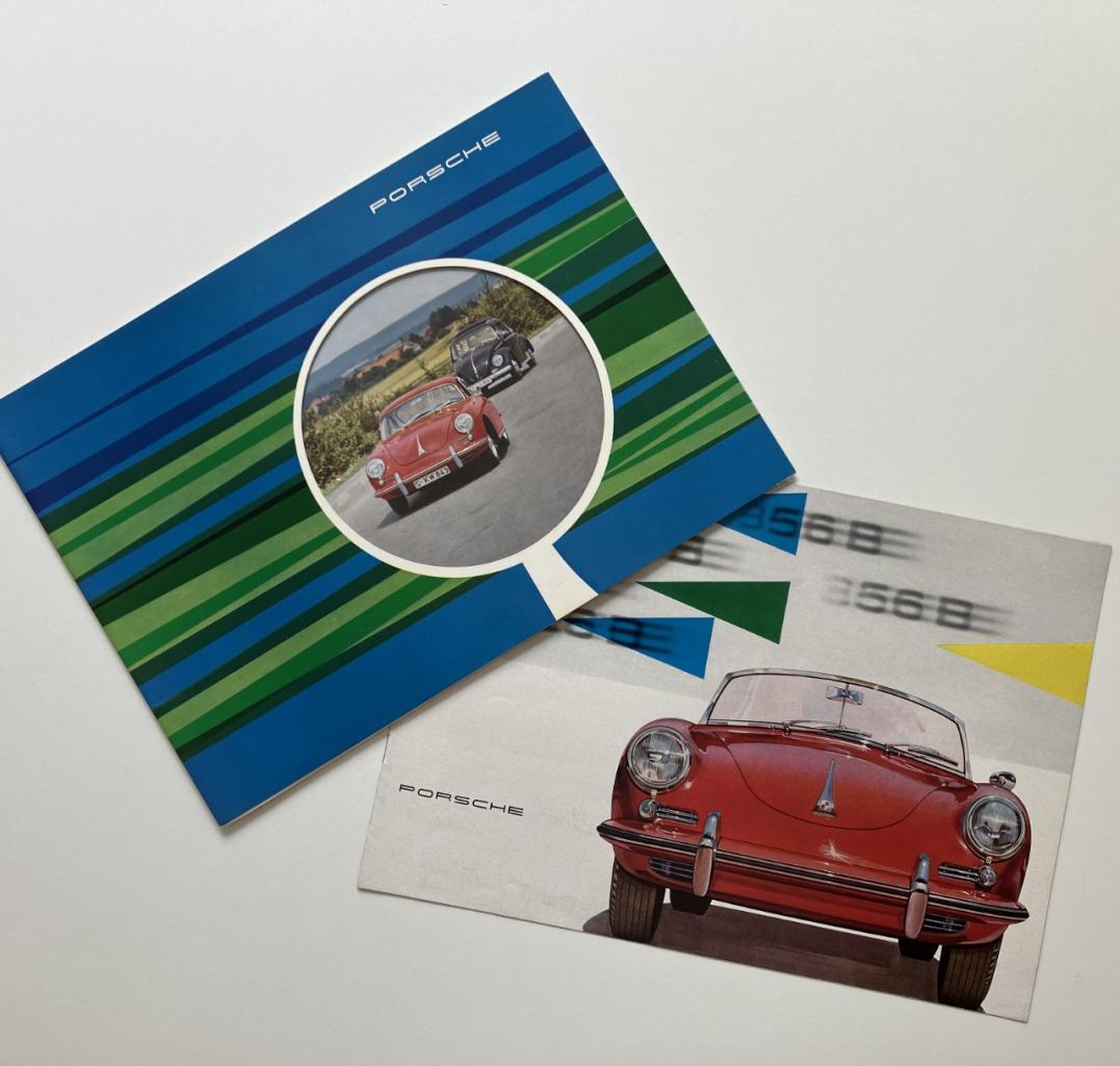 2x Brochures PORSCHE 356 B (1960-62 FR) LesAnciennes.com