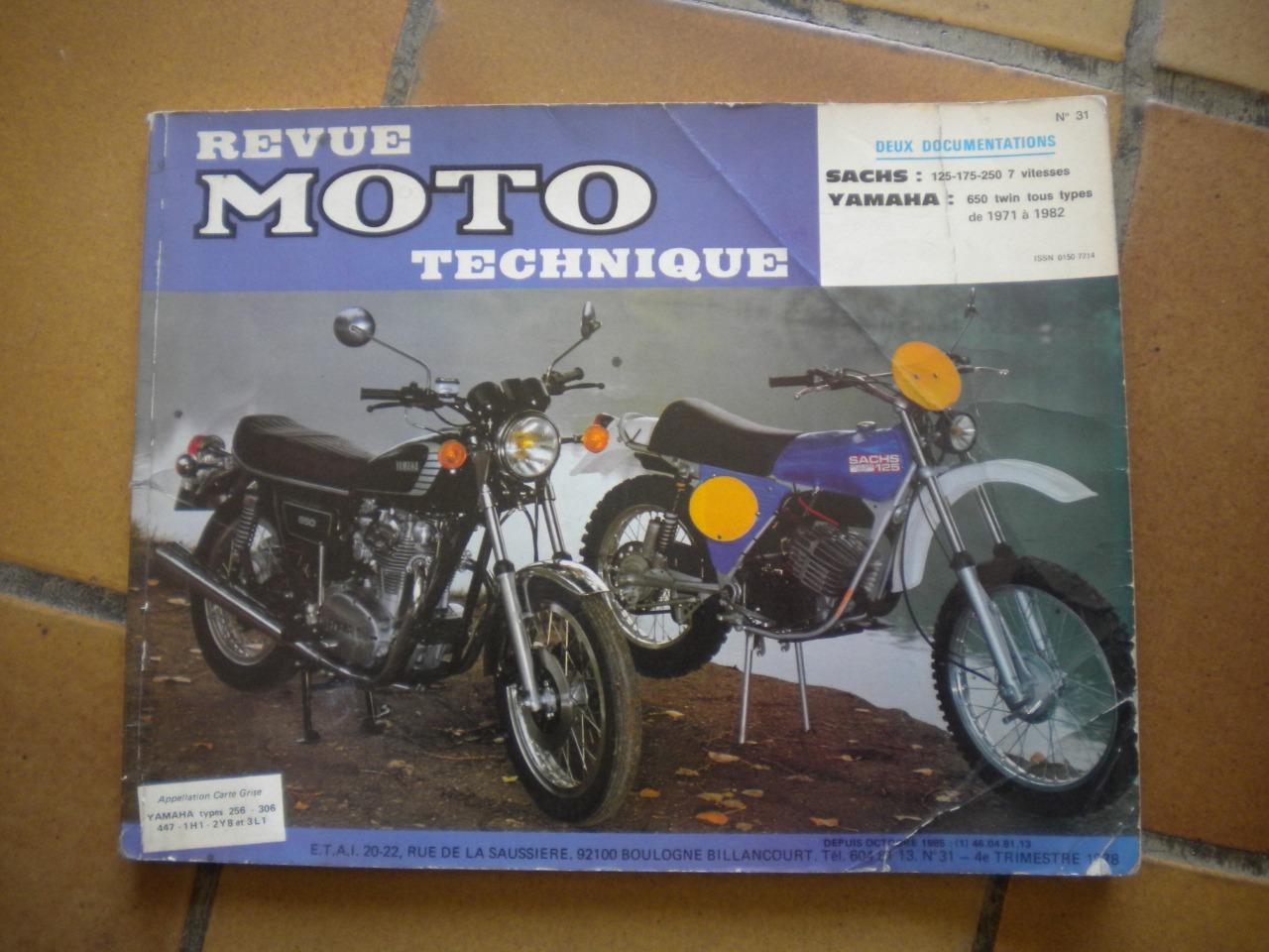 RTM SACHS et YAMAHA 650 tous types LesAnciennes.com
