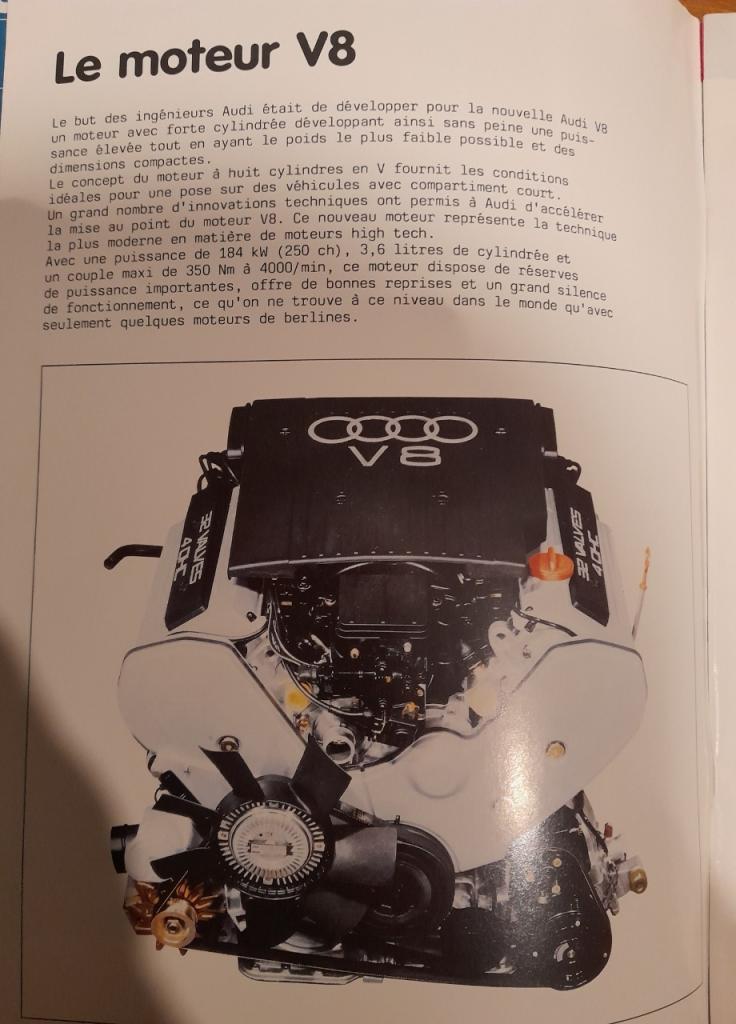 Audi V8 Manuel info après vente LesAnciennes.com