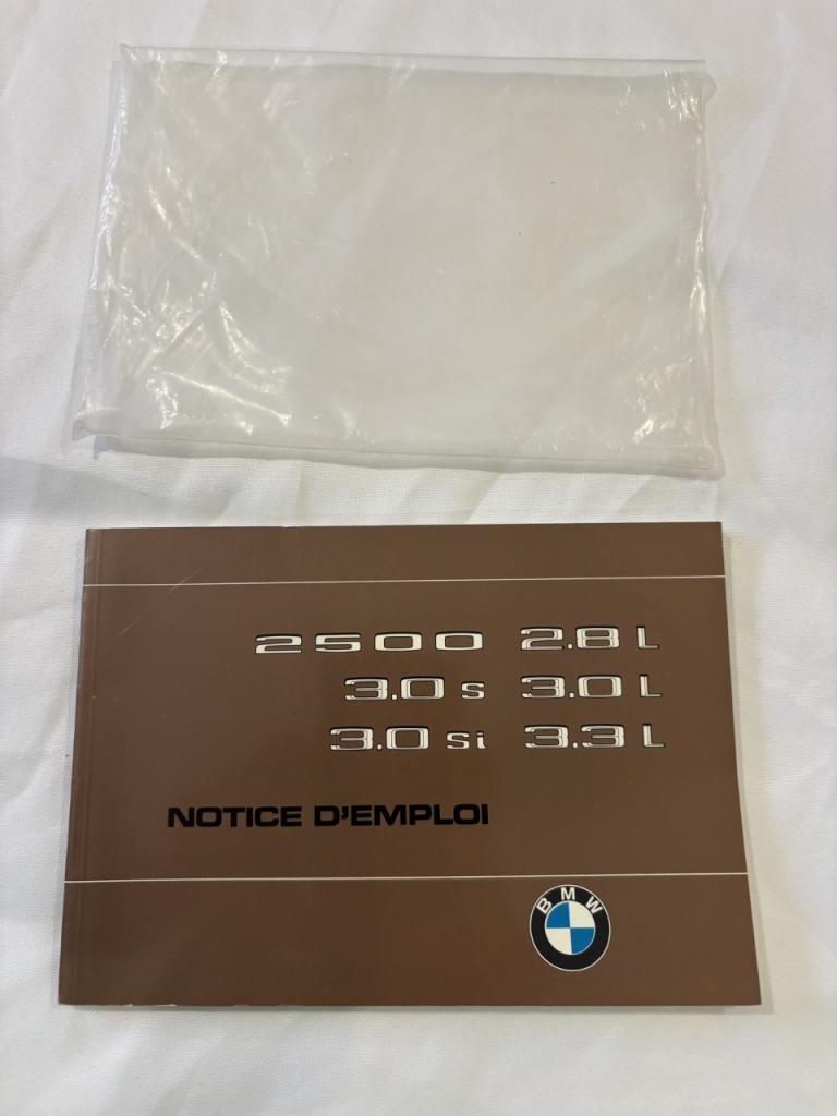 Notice d'emploi (très rare) BMW 2.8 3.0 3.3l LesAnciennes.com