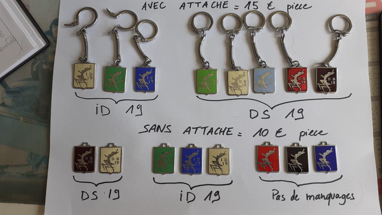 Porte clés années 50/60 Citroen DS, ID LesAnciennes.com
