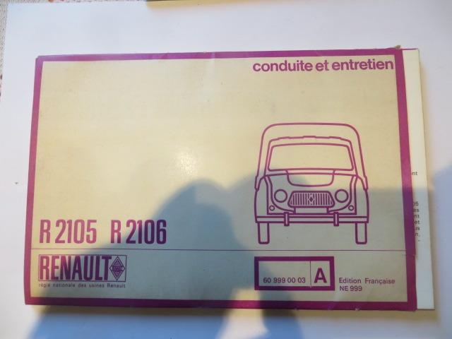 Manuel de conduite R2105-2106 LesAnciennes.com