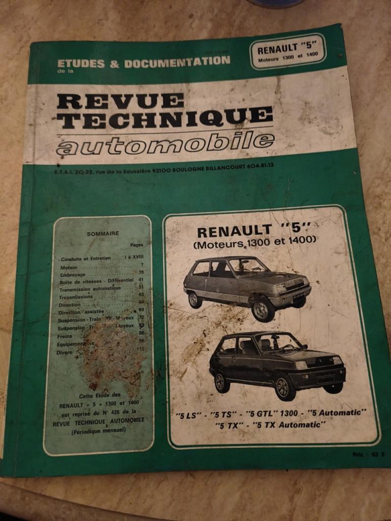 RTA Renault 5 ls, ts, gtl, tx, automatic LesAnciennes.com