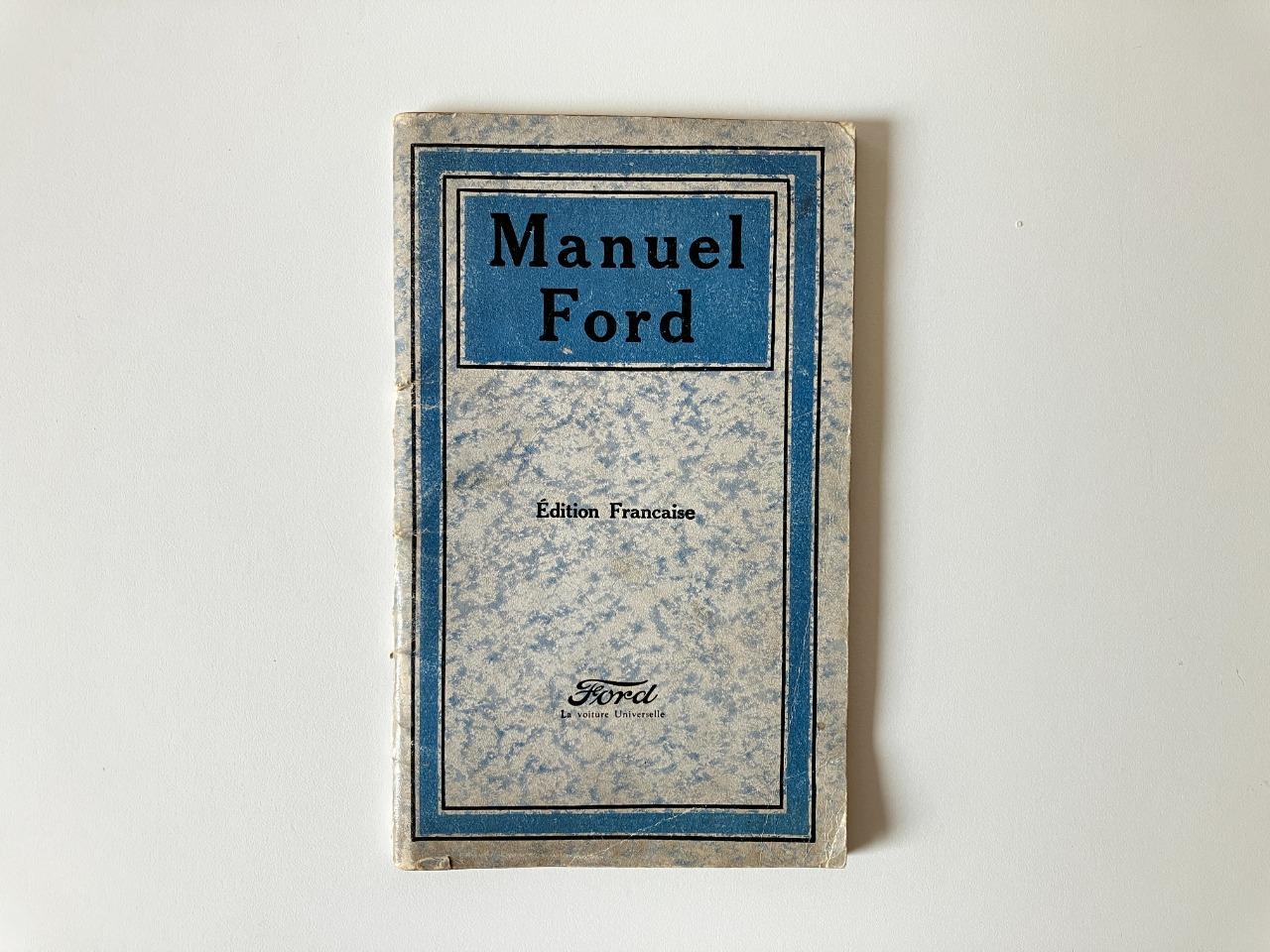 FORD-T manuel du conducteur (FR-1919) LesAnciennes.com