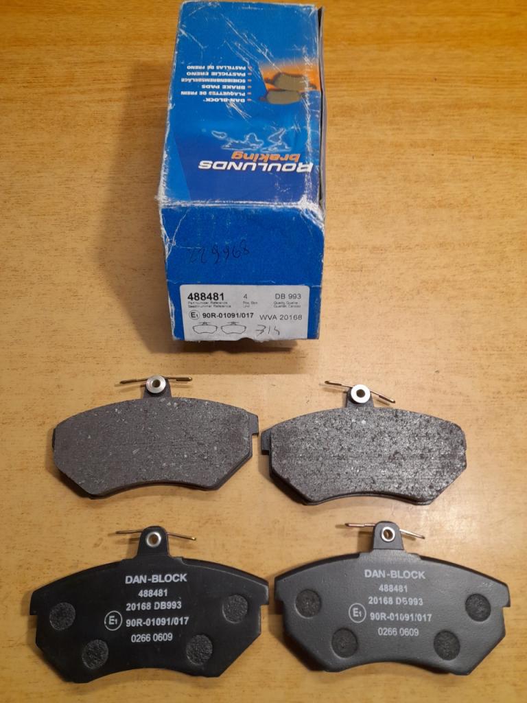 Plaquettes de Frein Avant VW Golf III GTI Ibiza GT LesAnciennes.com