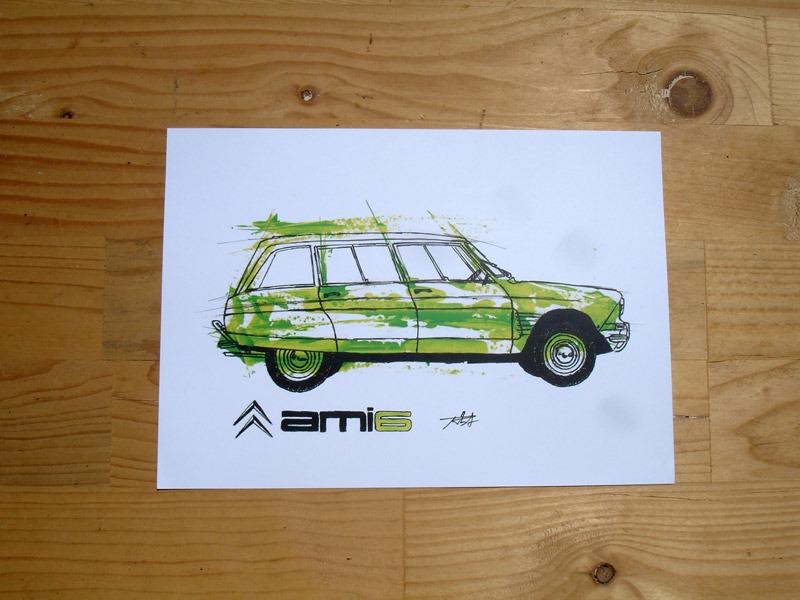 Citroën Ami 6 break impression numérique LesAnciennes.com