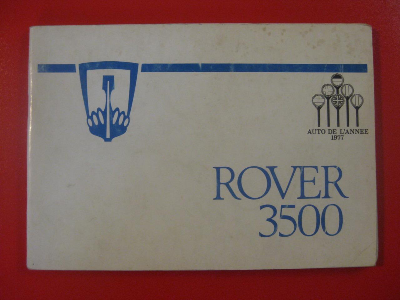 Livret entretien Rover 3500 de 1977 LesAnciennes.com