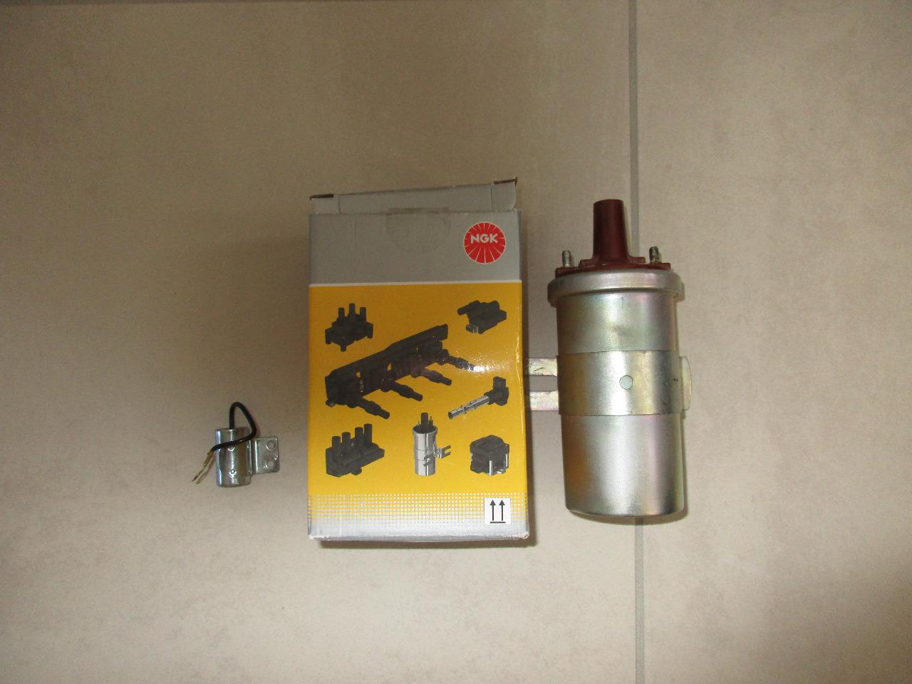 Bobine allumage neuve NGK 12 volts +condensateur LesAnciennes.com