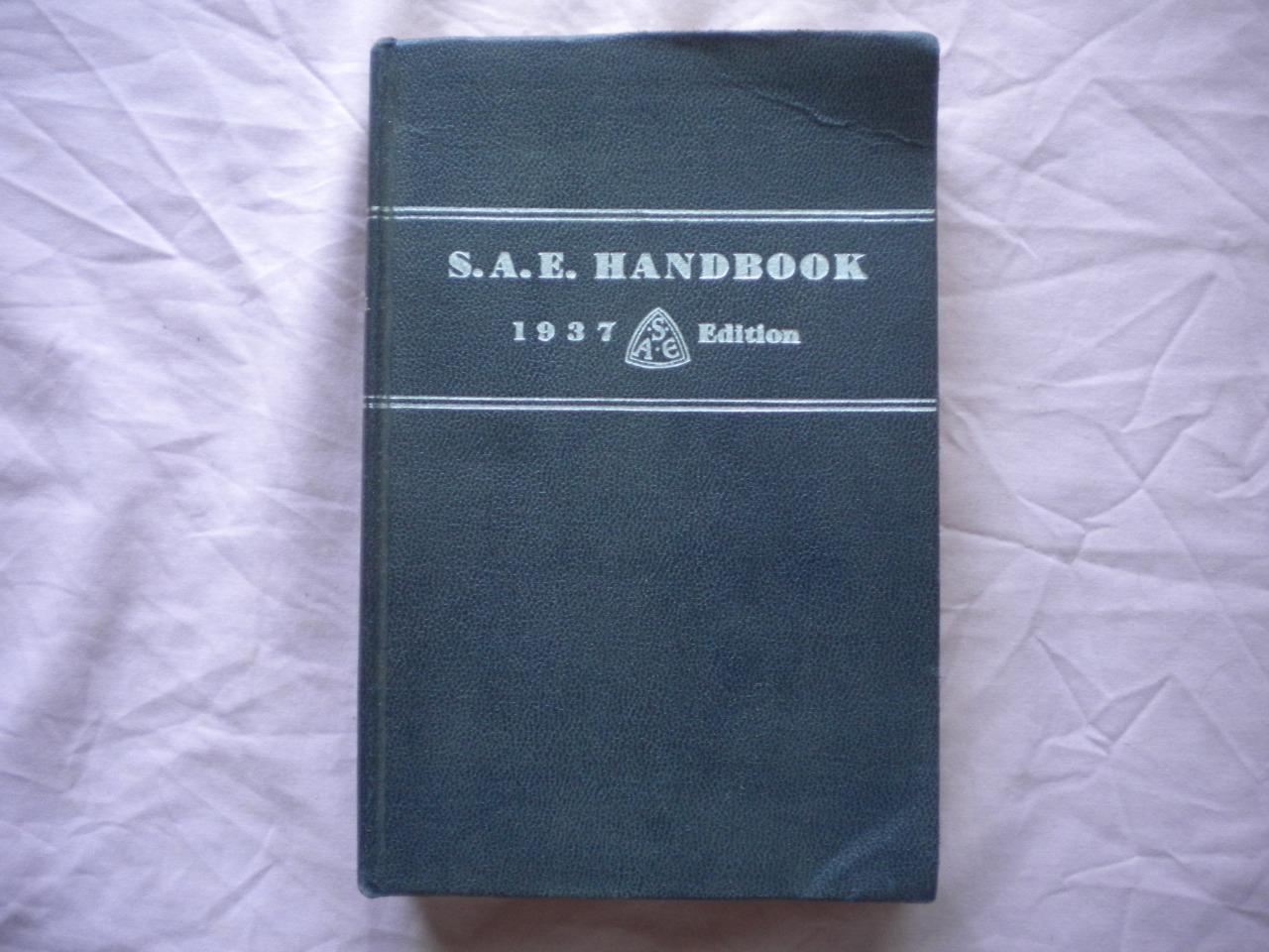SAE HANDBOOK 1937 catalogue ancien LesAnciennes.com