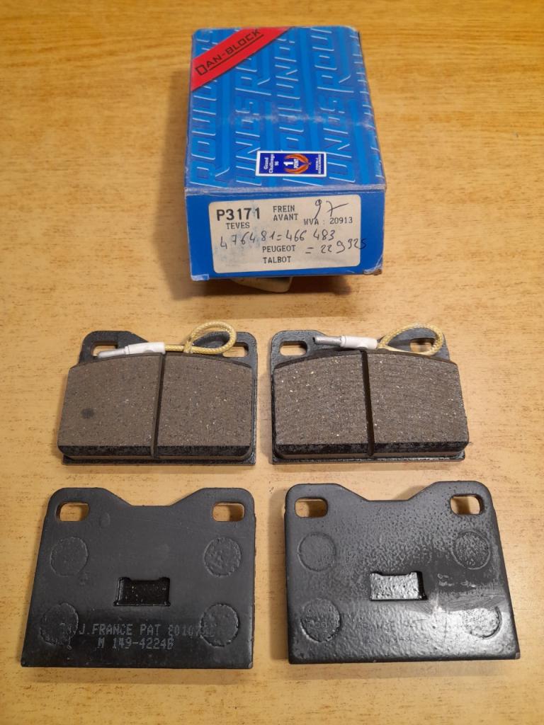Plaquettes de Frein Avant Peugeot 104 ZS Samba LesAnciennes.com