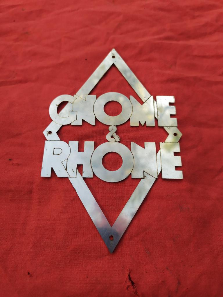 Embleme pour cadre GNOME ET RHONE AX2 800 LesAnciennes.com