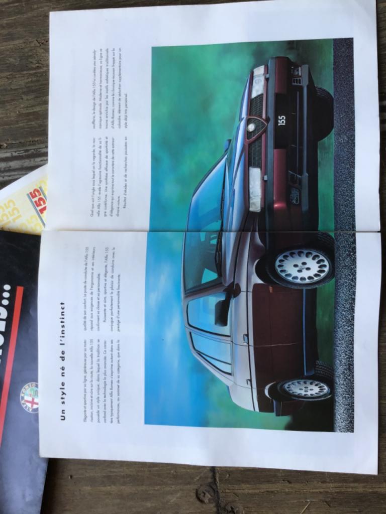 Brochure publicitaire Alfa Roméo 155 LesAnciennes.com