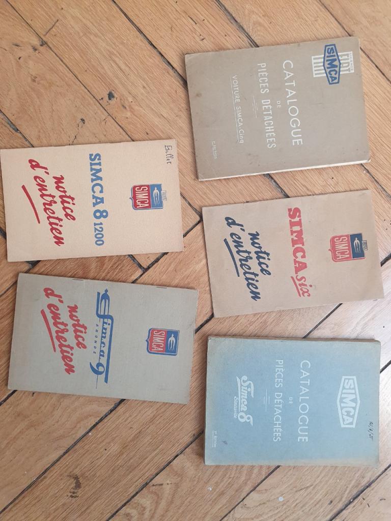 Notices d'entretien Simca 5-6-8-8 1200 et 9 LesAnciennes.com