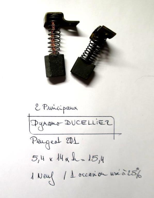 Charbons / Balais de Dynamo PEUGEOT 201 LesAnciennes.com