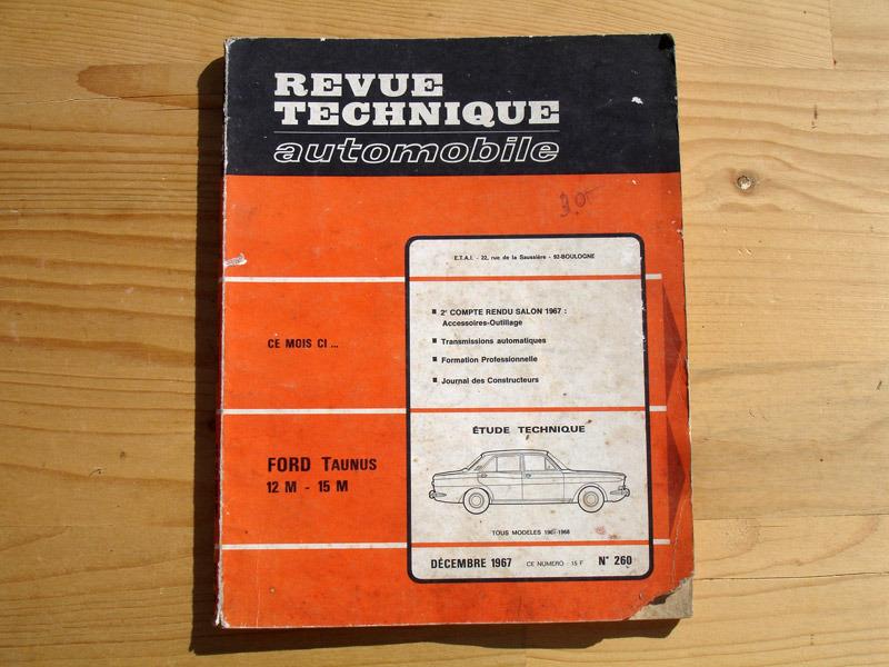 RTA revue technique Ford Taunus 12 M 15 M LesAnciennes.com