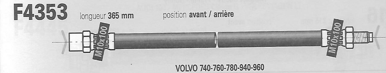 Flexible VOLVO 740, 760, 780, 940, 960 LesAnciennes.com