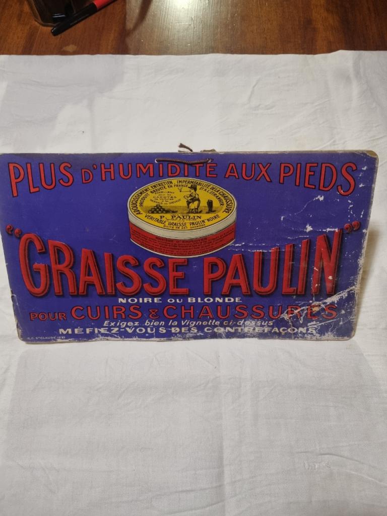 Affiche publicitaire vintage graisse paulin LesAnciennes.com