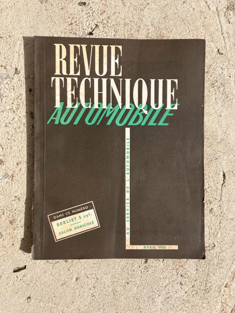 Revue technique automobile 1952 n°72 Berliet LesAnciennes.com
