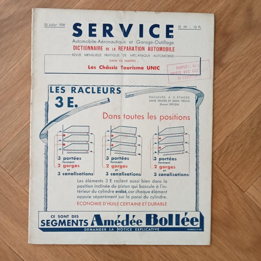 REVUE SERVICE CHASSIS UNIC LesAnciennes.com