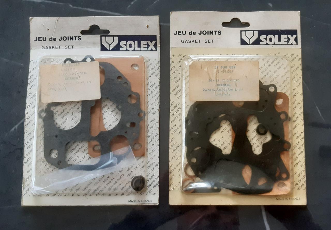 2 pochettes joints carburateur Solex LesAnciennes.com