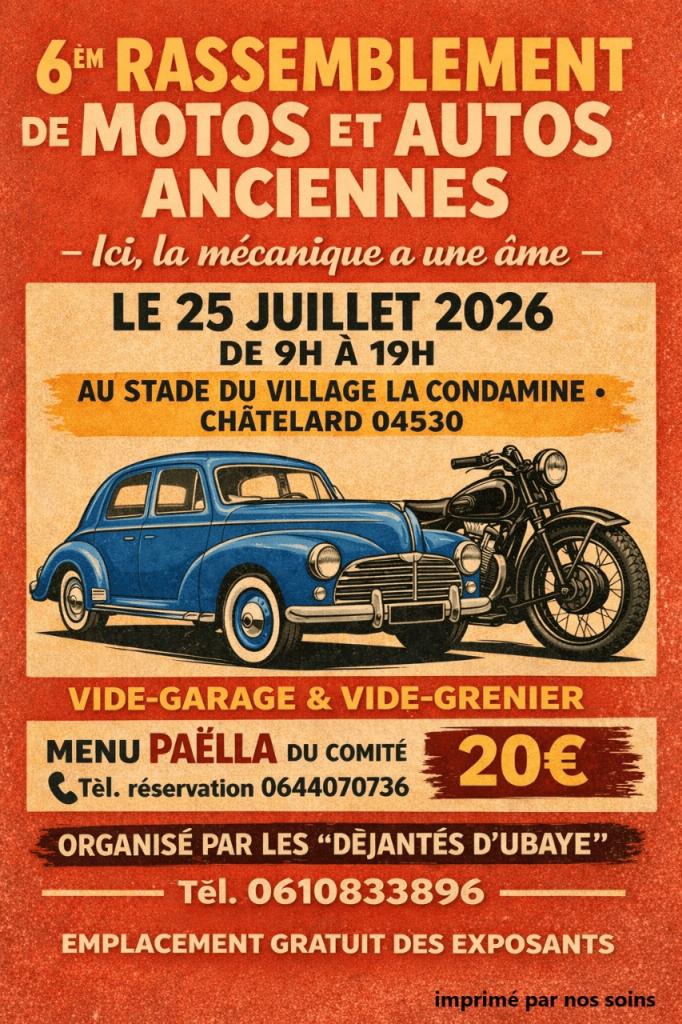 6 emes rassemblement voitures et motos anciennes avec l'Amicale les