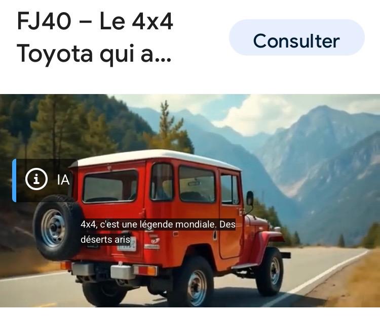 Toit nu d’origine TOYOTA Land Cruiser FJ 40 LesAnciennes.com