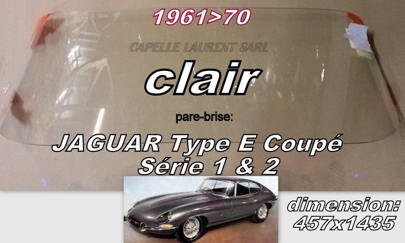 JAGUAR TYPE E CABRIOLET.COUPE.2+2.PARE BRISE NEUF LesAnciennes.com