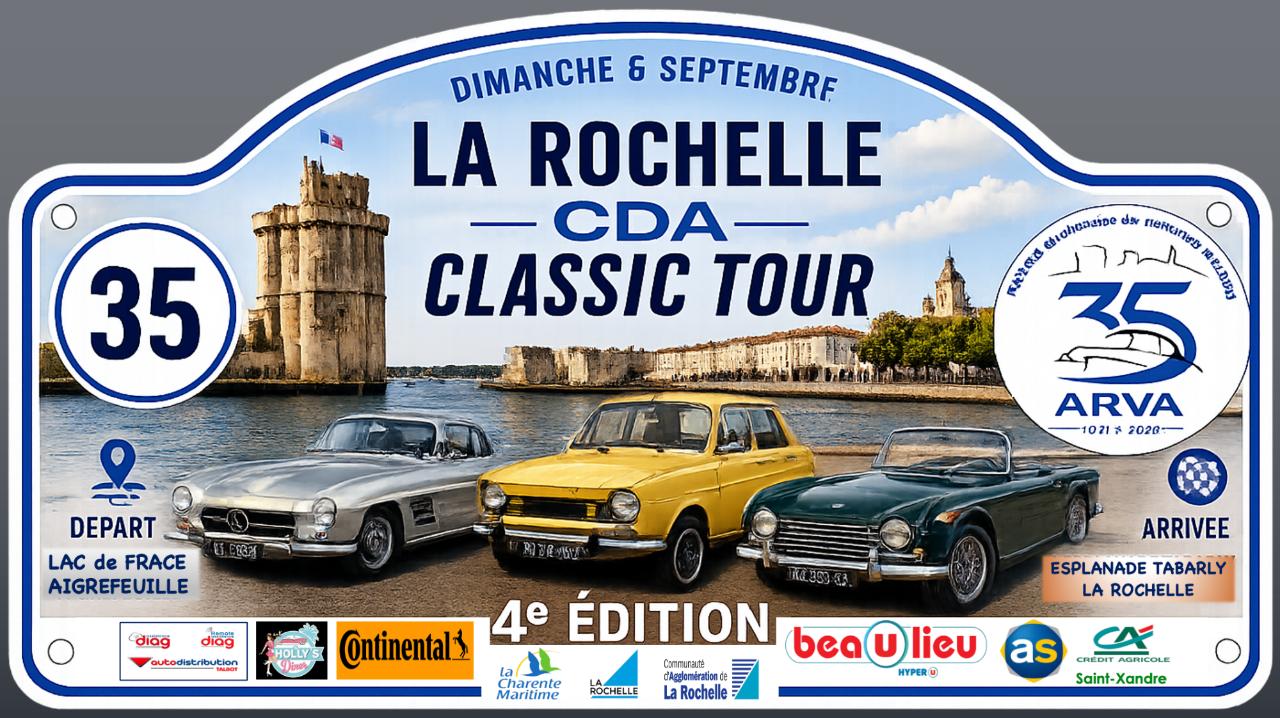 LA ROCHELLE CDA CLASSIC TOUR 2026 LesAnciennes.com