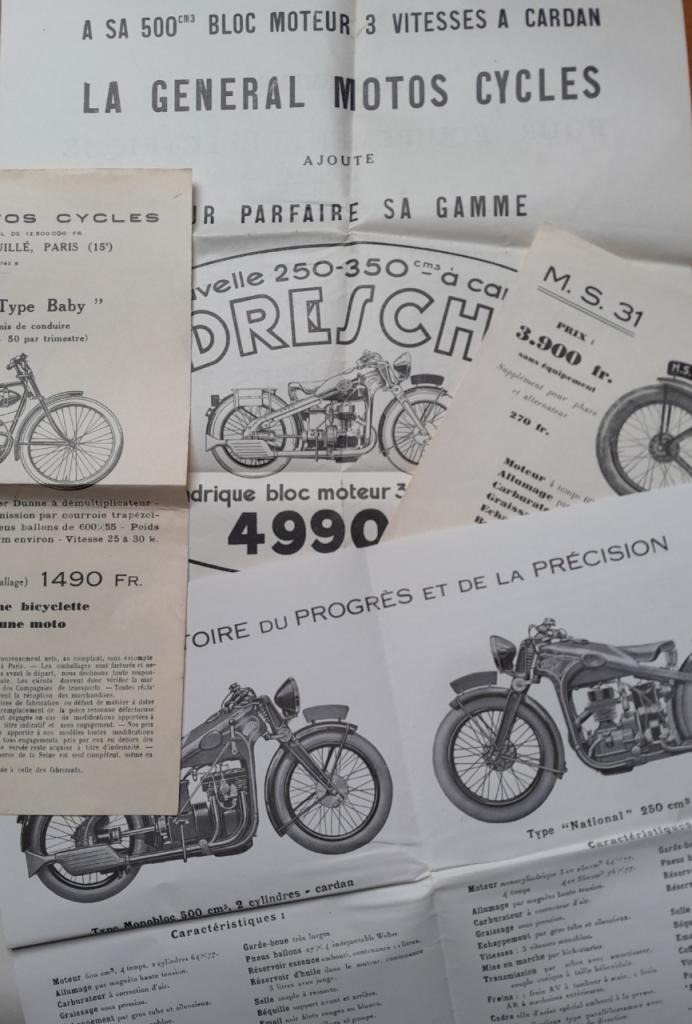 Motos Dresch dépliants publicitaire LesAnciennes.com