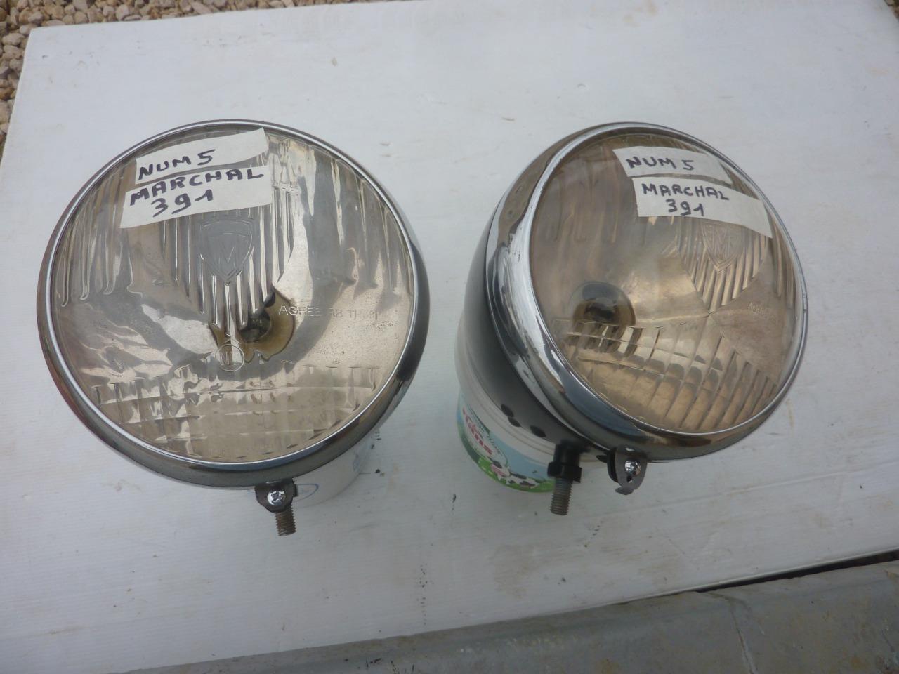 Paires de phares marchal SIMCA 8 LesAnciennes.com