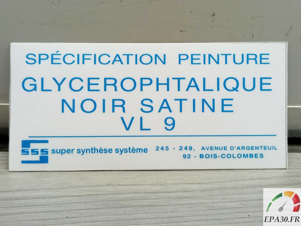 AUTOCOLLANT PEINTURE CAPOT NOIR SIMCA 1000 RALLYE LesAnciennes.com