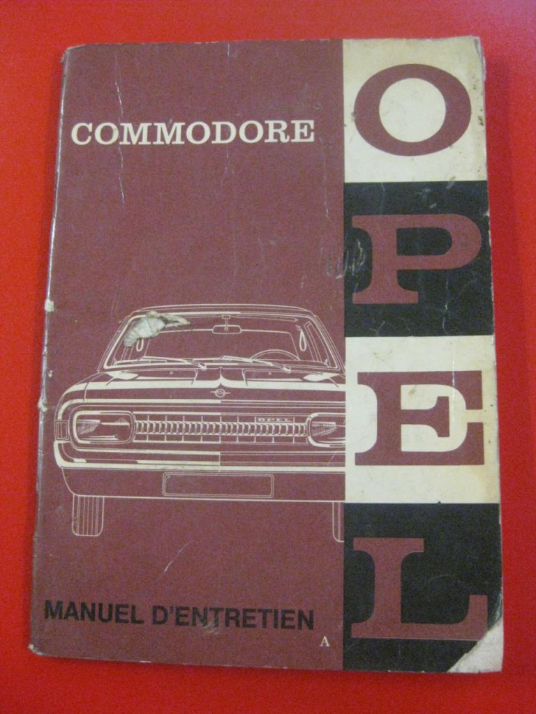Notice entretien Opel commodore juin 1967 LesAnciennes.com