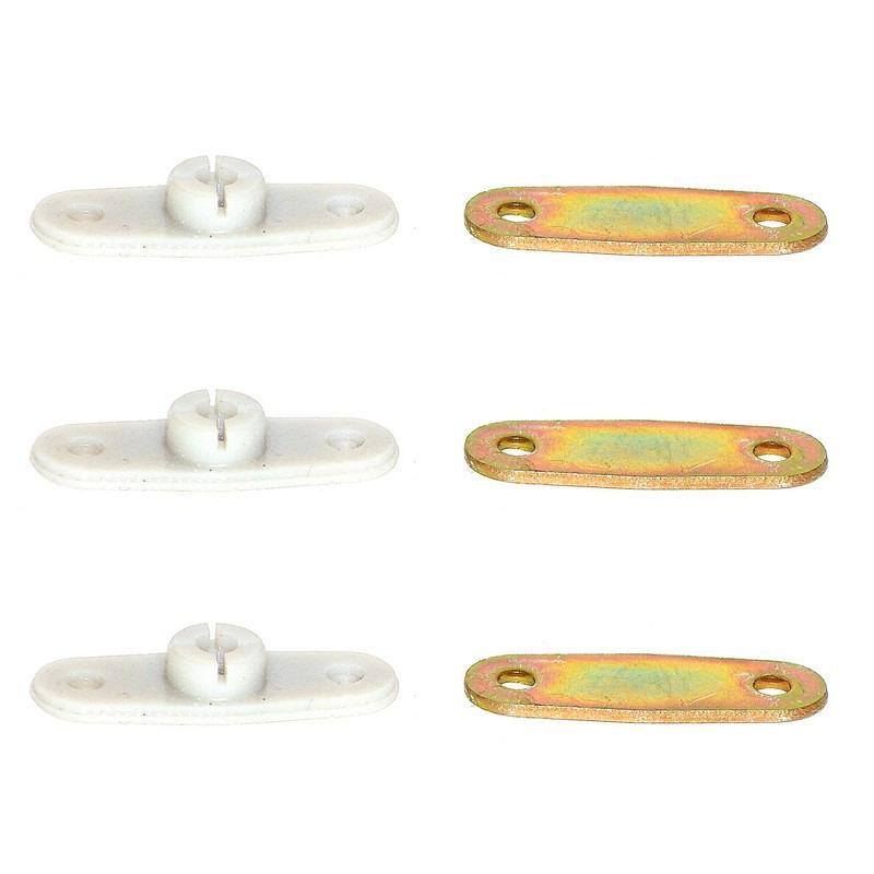 Jeu de 3 pièces de fixation VESPA 400 LesAnciennes.com