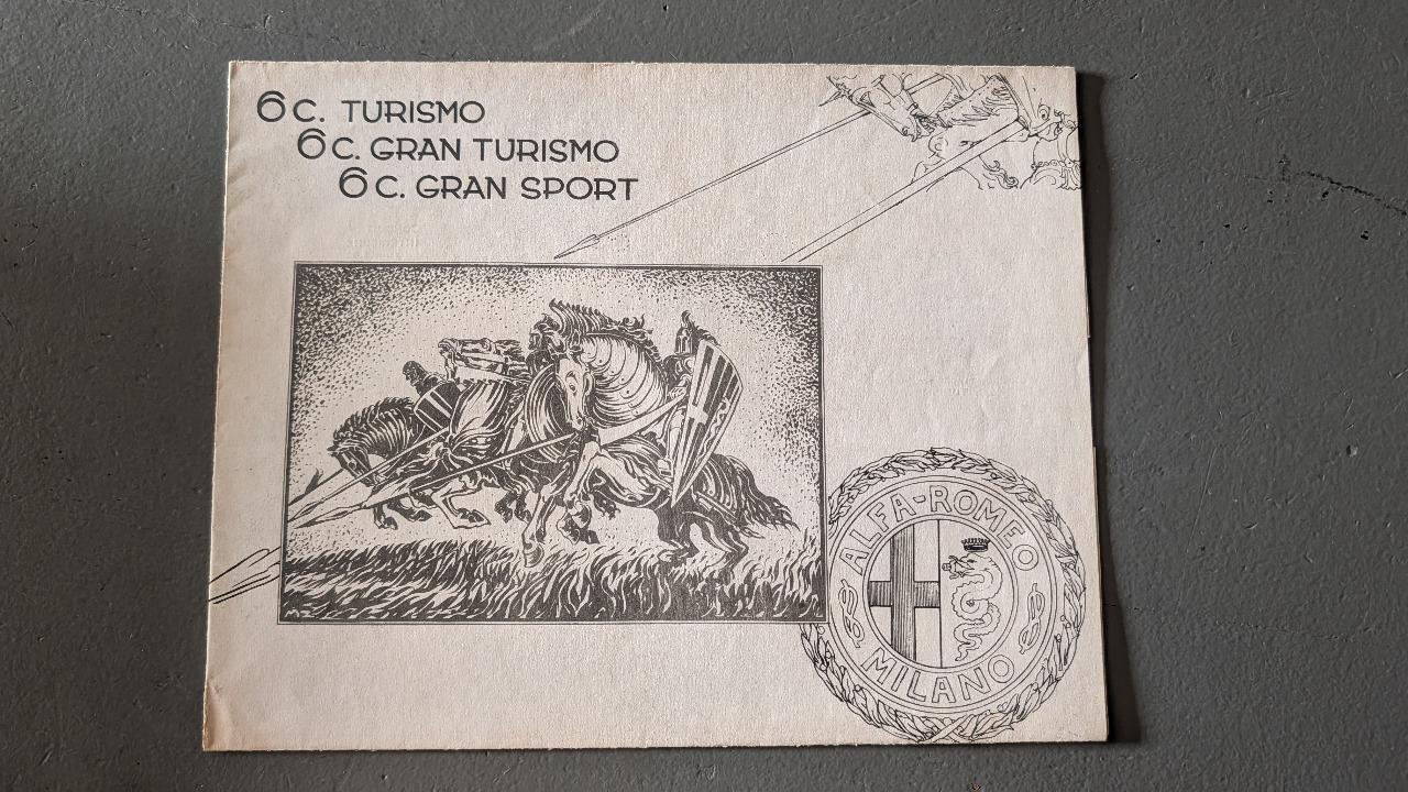Catalogue Publicitaire Alfa Romeo 6C 1930 LesAnciennes.com