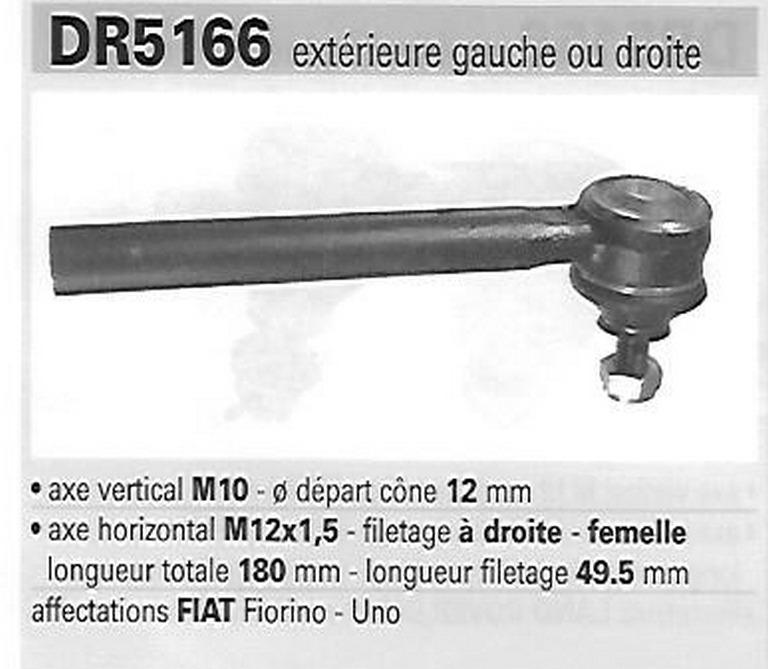 Rotules de direction FIAT Fiorino, Uno LesAnciennes.com