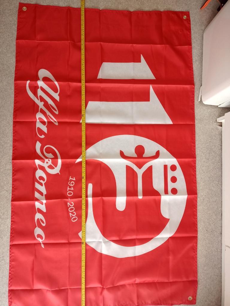 Drapeau alfa roméo 1910/2020 150x90 cms LesAnciennes.com
