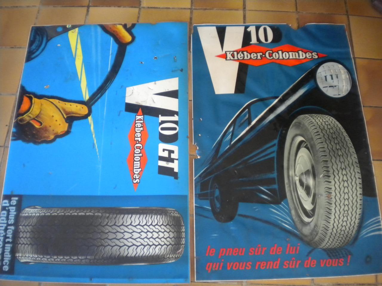 Lot affiches et panneau publicitaire voiture LesAnciennes.com