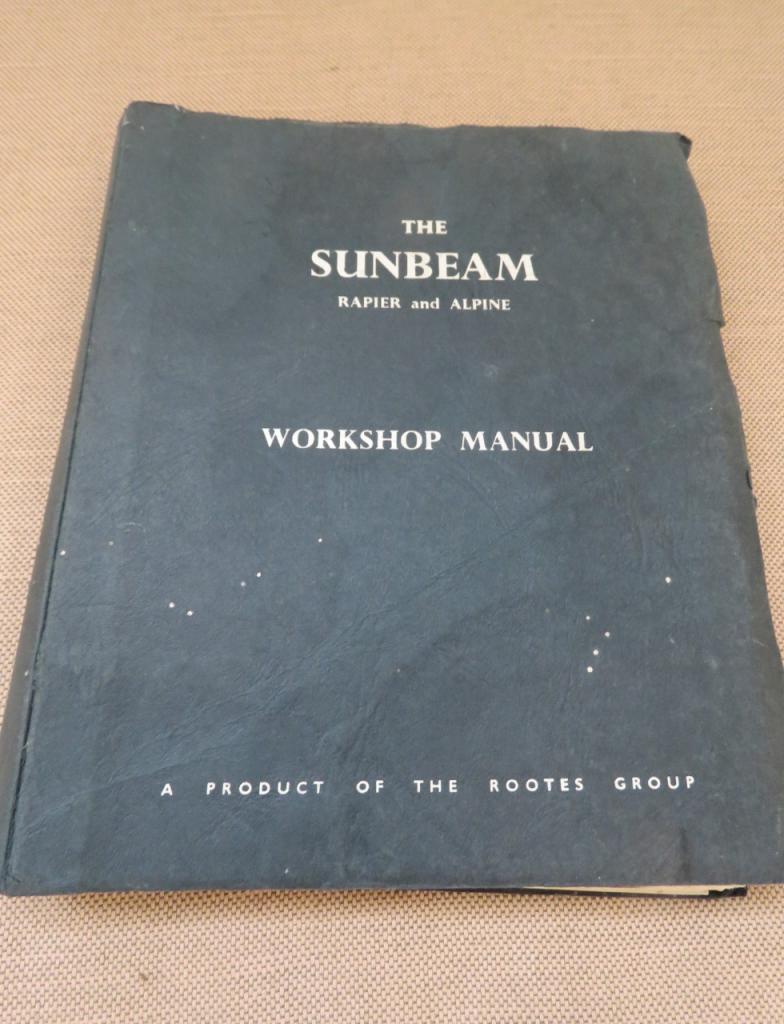 Sunbeam Rapier, Alpine ca.1965 manuel atelier LesAnciennes.com