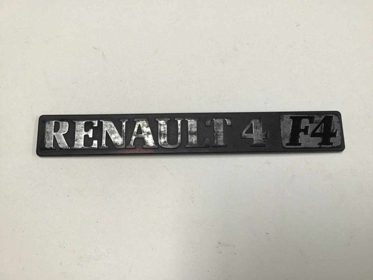 LOGO RENAULT 4 (R4) F4 LesAnciennes.com