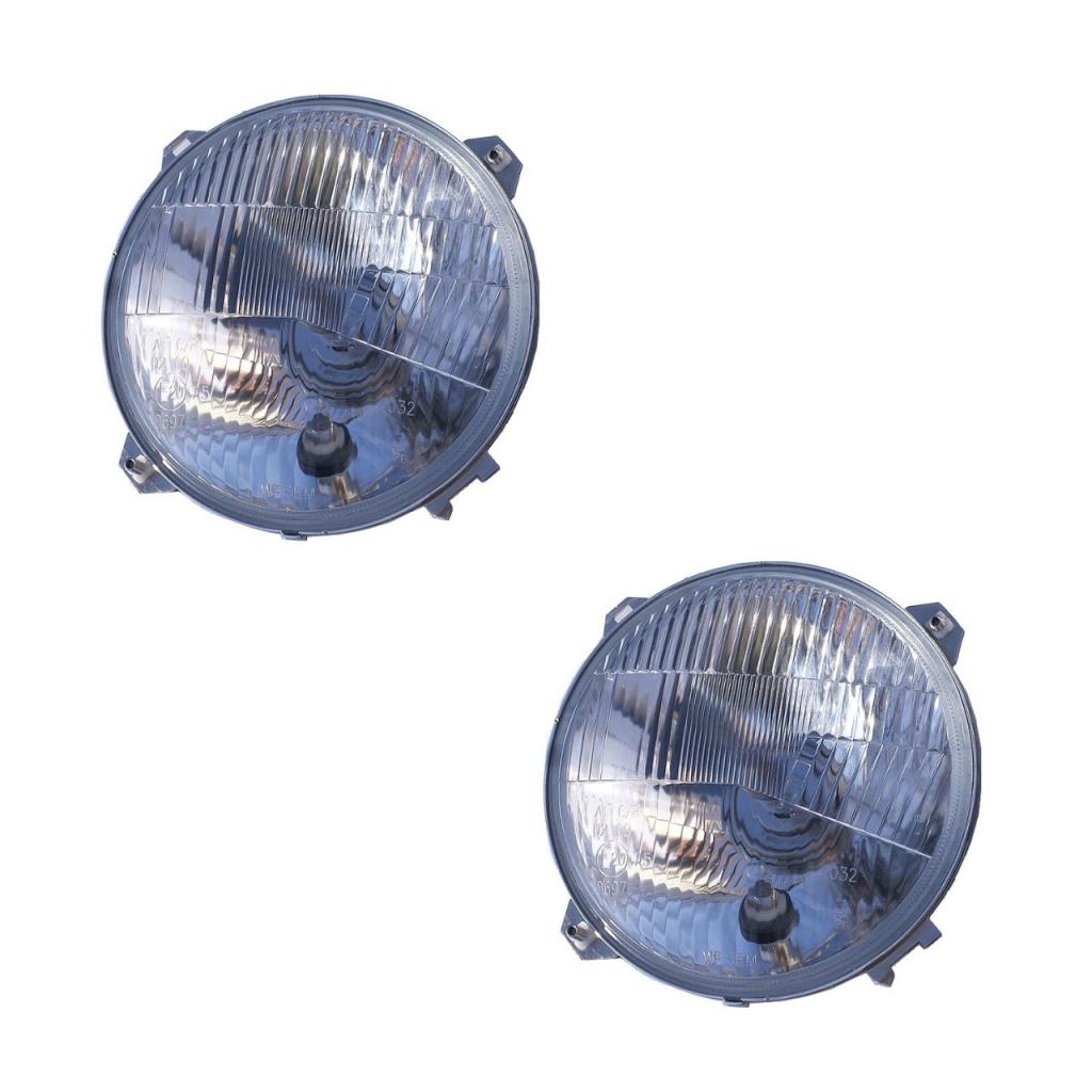 Jeu de 2 optiques de phares pour PANHARD LesAnciennes.com