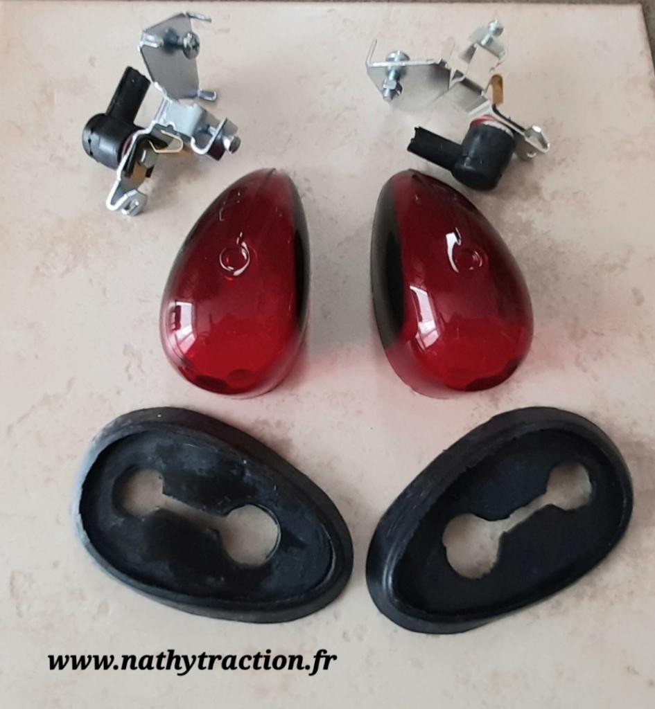 Kit cabochon rouge clignotant TRACTION CITROËN LesAnciennes.com
