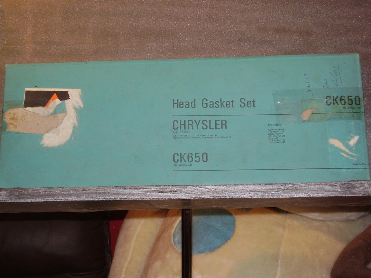 Pochette de joints de rodage Chrysler Avanger LesAnciennes.com